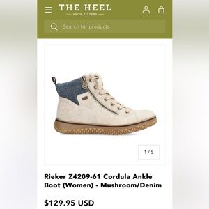 Reiker brand women’s boots. Size 6.